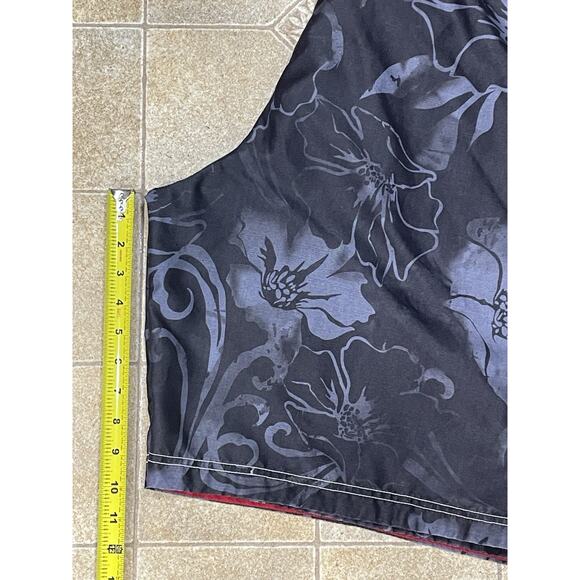 Speedo Men’s Swim Trunks Size 40” Waist 10”Inseam Black & Gray Liner -Hawaiian - Picture 5 of 10